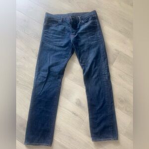 Men's H&M Dark Wash Straight Leg, Blue Jeans, Sz 38 X 34
